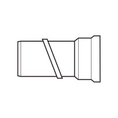 Pancon Spigot Toilet Pan Connector - 0 to 30° 110mm