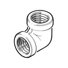 Screwed Stainless Steel 90° Elbow - 1.1/2" BSP