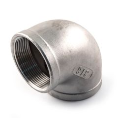 Screwed Stainless Steel 90° Elbow - 1.1/2" BSP