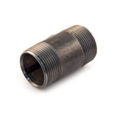 Barrel Nipple - Mild Steel - Black 1.1/2"