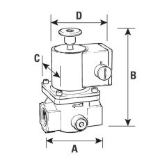 Solenoid Gas Safety Shut Off Valve - 1.1/2"