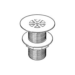 Shower Waste 73mm Flange 1.1/2" Tail Chrome 1.1/2"