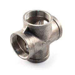 Screwed Stainless Steel Equal Cross - 1.1/2" BSP