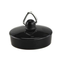 Plastic Sink/Bath Plug Black - 1.1/2"