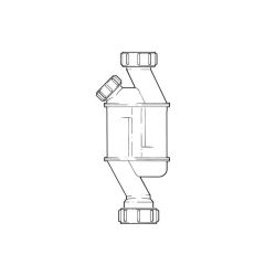 Straight Through Trap - 1 Cleaning Eye, 1.1/4"/32mm
