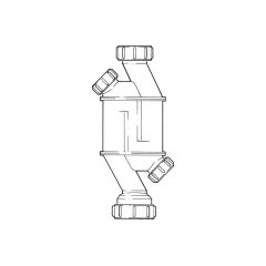 Straight Through Trap 2 Cleaning Eyes, 1.1/4" x 1.1/2"