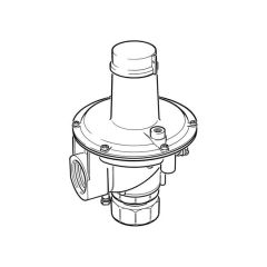 Angled Industrial Meter Regulator - 1.1/4" x 1.1/4”