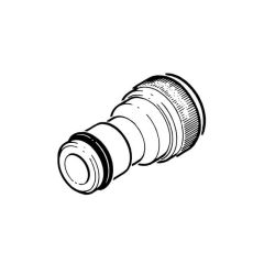 Garden Hose Tap Connector - 1/2" BSP Brass