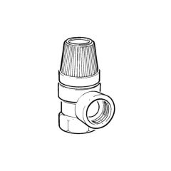 Safety Relief Valve Compact Head 1/2" BSP F, 2.5 bar