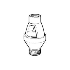 Straight Tundish Open - 1/2" BSP F x 3/4" BSP PM