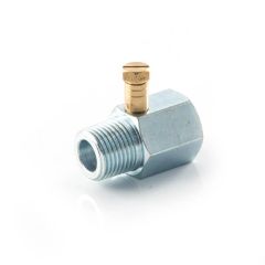 Gas Test Point Adaptor - 1/2" BSP TM x TF Nickel Plated