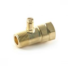 Gas Test Point Adaptor Brass - 1/2" BSP PM x BSP F