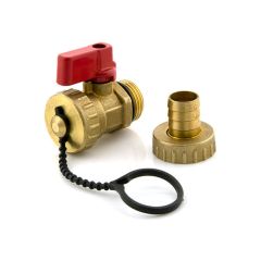 Water Drain Valve with Hose Tail - 1/2" BSP