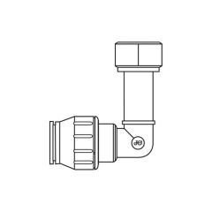 JG Speedfit Bent Tap Connector - 1/2" BSP x 10mm