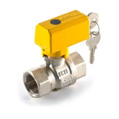 Lockable Gas Ball Valve - Full Bore 1/2"