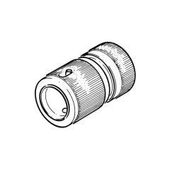 1/2" Brass Hose Connector without Auto-Stop