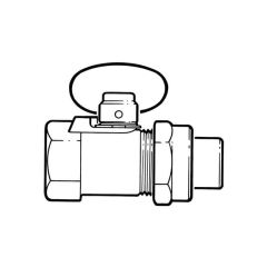 NEVAGAS Ball Valve - 1/2" BSP TF x Union