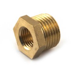 Brass Threaded Hexagon Bush 1/2" BSP TM x 1/4" BSP PF