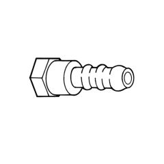 Fulham Gas Hose Nozzle - 1/2" BSP F x 10mm