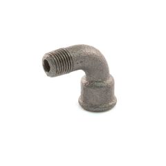 Short Turn Equal Bend 90° - 1/4" BSP M x F Black