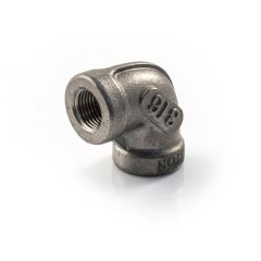 Screwed Stainless Steel 90° Elbow - 1/4" BSP