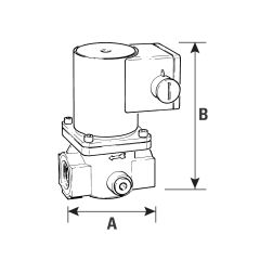 Solenoid Gas Safety Shut Off Valve - 1/4"