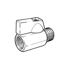 Mini Ball Valve - 1/4" BSP Parallel M x F