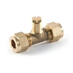 Pressure Test Point Union - 1/4" Compression Brass