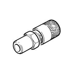 Straight Coupler - 1/4" Port, 1/4" i.d, 3/8" o.d.