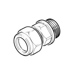 WADE Compression Straight Adaptor 1/8" x 1/8" BSP PM