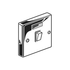 Control Switch - 20A, 1 Gang, 1 Way Double Pole, Neon