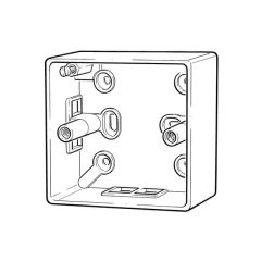 Surface-Mounted Pattress Box - 1 Gang, 45mm Deep
