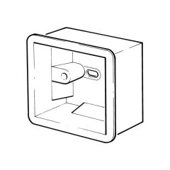 Dry Lining Flush Fit Pattress Box 1 Gang, 35mm Deep