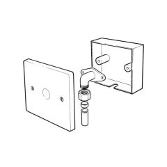 Wall-mounted Termination Point 10/12mm End Feed Inlet