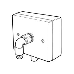 Outlet Boxed Rigid Fix 10/12mm Inlet x 10mm Self Colour