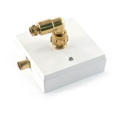 Outlet Boxed Rigid Fix - 10/12mm Inlet x 8mm Brass