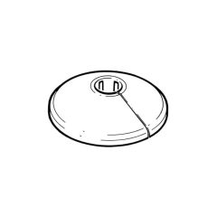 Hep2O® Escutcheon Plate - 10mm White