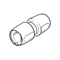 Hep2O® Straight Connector - 10mm White