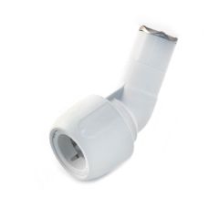 Hep2O® Single Socket Obtuse Bend 135° - 10mm White