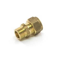 DZR Compression Straight Adaptor 10mm x 1/4" BSP PM