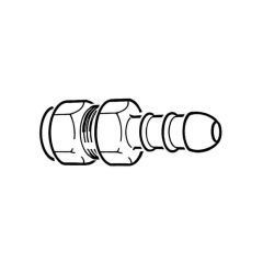 Fulham Gas Hose Nozzle - 10mm Compression x 10mm