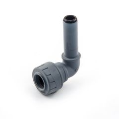 Polyplumb Spigot Elbow - 10 x 15mm Grey