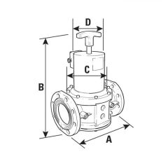 Solenoid Gas Safety Shut Off Valve - 100mm