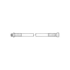 Biofuel Flexible Oil Line - 1/4" M x F Cone Swivel 1000mm