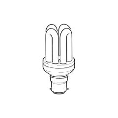 Maxilite Trio Bulb - 11W CFL 4U T3 BC