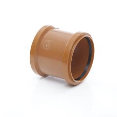 Double Socket Coupler - 110mm PVC