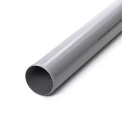 Soil & Vent Plain End Pipe - 110mm x 2.5m Grey