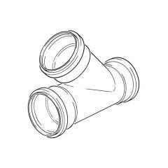 Triple Socket Equal Junction - 110mm x 45°