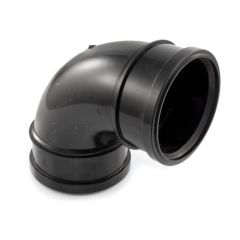 Soil & Vent Double Socket Bend 110mm x 92.1/2° Black