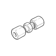 Stainless Steel Straight Coupling - 12mm Compression